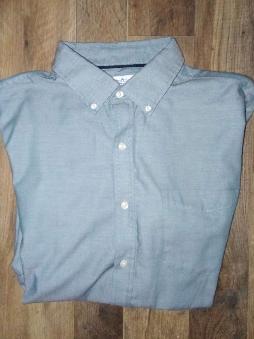 croft & barrow Light Blue Button-Down Casual Shirt